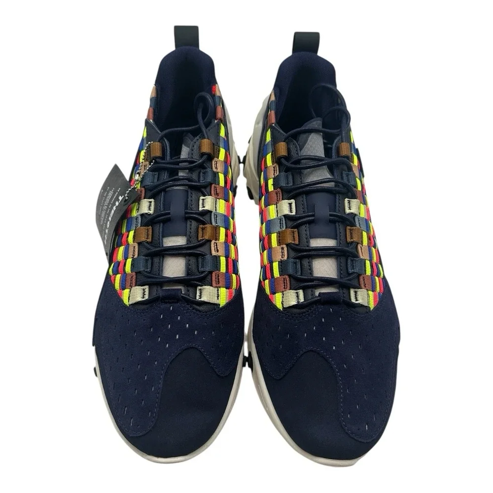 Nike React‎ Sertu Shoes Mens 8.5 Blackened Blue Black Sail Sneakers AT5301-400